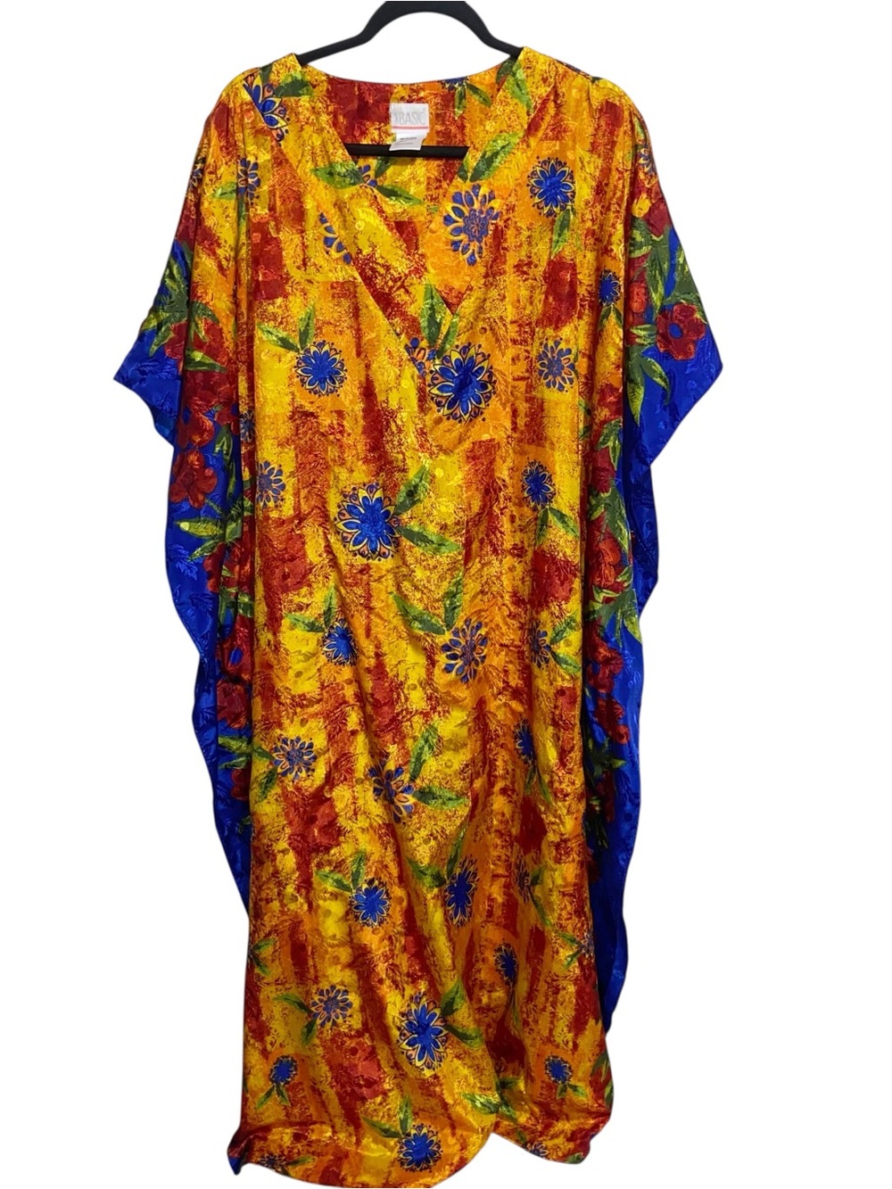 Simply Basic Housecoat One Size Lounge Nightgown Muu Muu Vtg Mrs Roper Boho